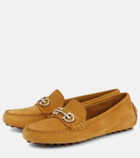 Ferragamo - Double Gancini suede loafers