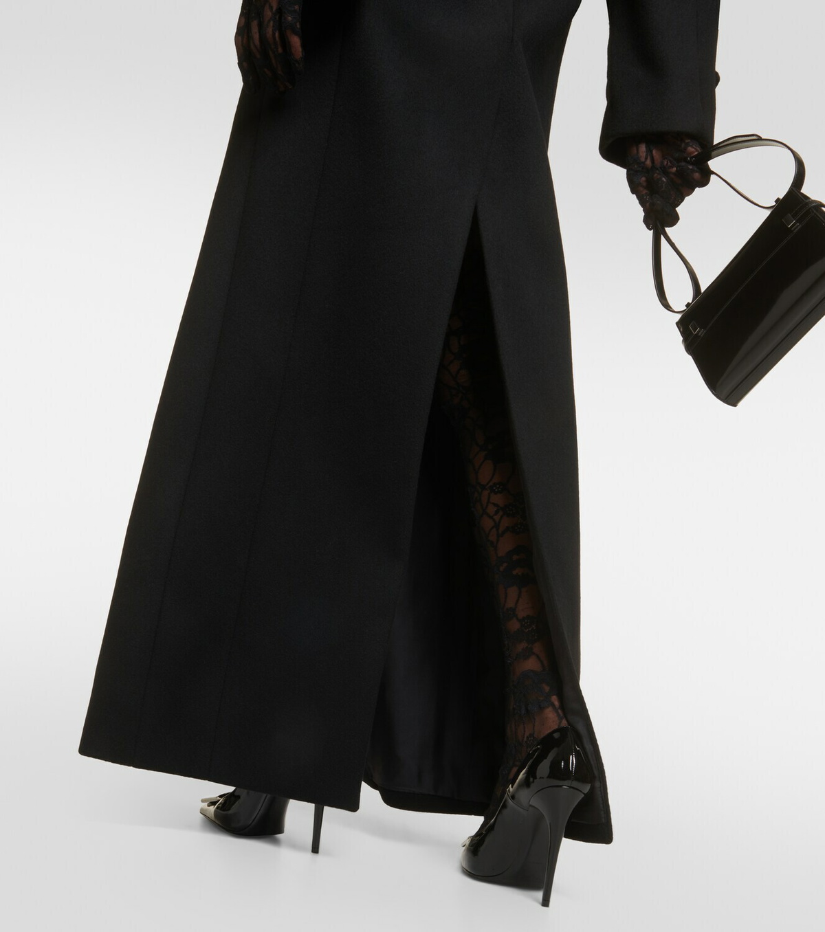 Saint Laurent Double-breasted wool coat