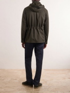 Zegna - Hooded Twill Coat - Green