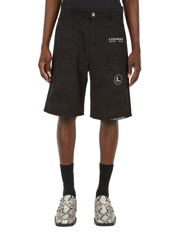 Photo: Lourdes Logo Print Cargo Shorts