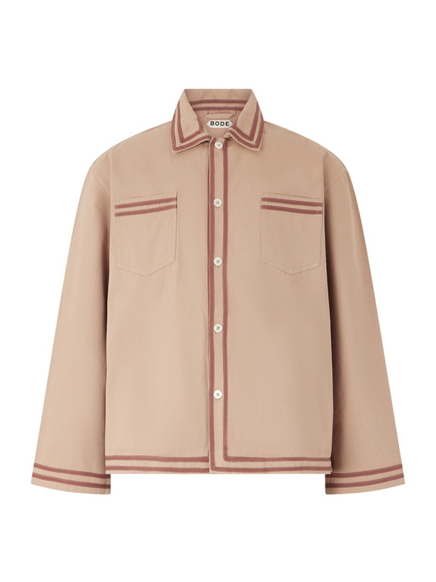 Photo: BODE - Canteen Cotton-Twill Overshirt - Neutrals