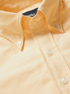 Kingsman - Slim-Fit Button-Down Collar Cotton Oxford Shirt - Yellow