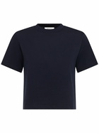 ANNAGRETA Greta Cropped Cotton Jersey T-shirt