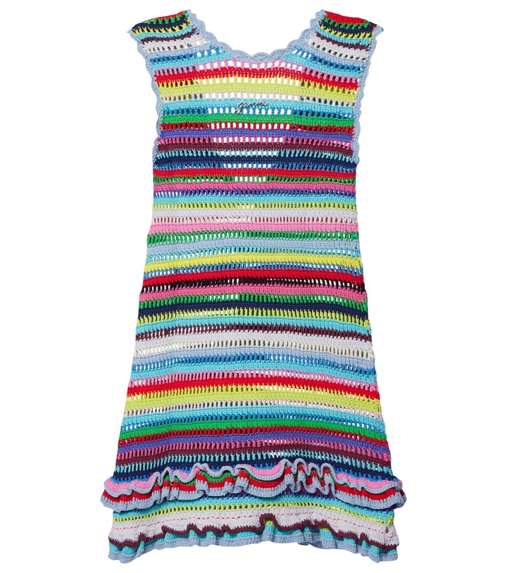GANNI Gold Knit Glitter Dress GANNI GANNI Gold Knit Glitter Dress GANNI