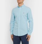 Polo Ralph Lauren - Button-Down Collar Striped Cotton Oxford Shirt - Blue