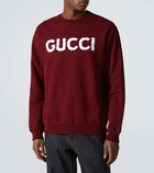 Gucci Logo embroidered cotton jersey sweatshirt
