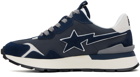 BAPE Navy & Gray Road Sta Express Sneakers