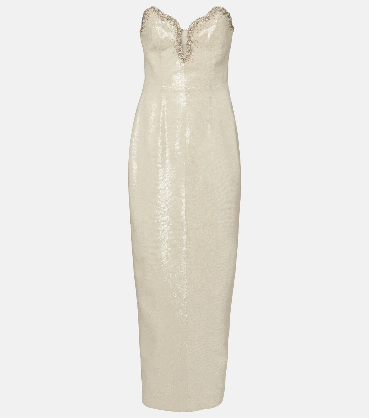 Clio Peppiatt Selene embellished bustier gown