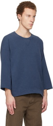 visvim Blue Jumbo SB 3/4 DMGD Sweatshirt