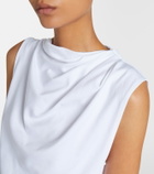 Vince Draped cotton jersey top