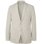 Hugo Boss - Beige Hanry Slim-Fit Unstructured Linen Suit Jacket - Beige