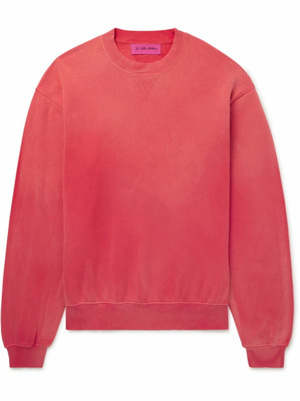 Photo: The Elder Statesman - Daily Crew Cotton and Cashmere-Blend Jersey Sweatshirt - Pink