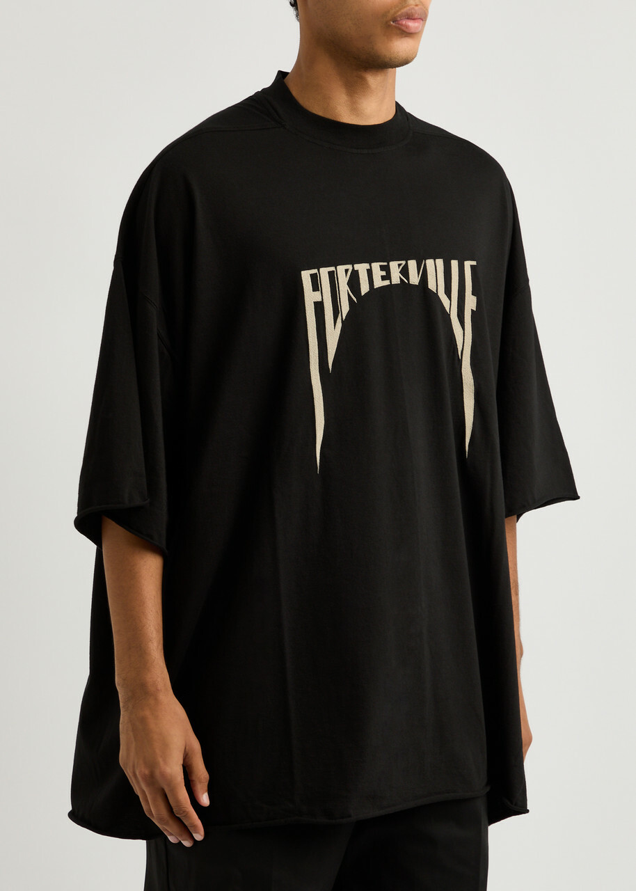 【関税&送料込】Rick Owens Cotton T-Shirt Rick Owens cotton t-shirt black color at PRM US