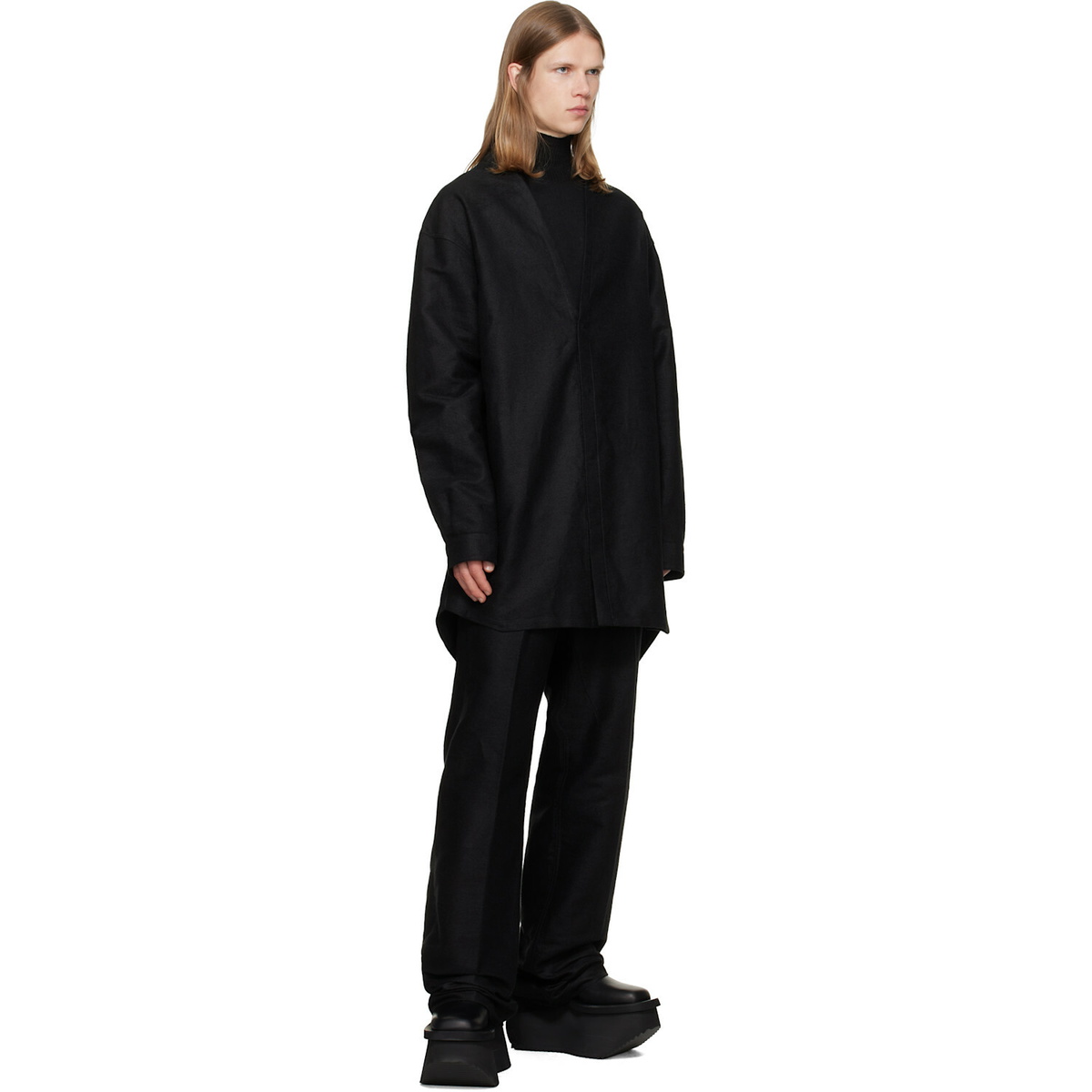 Rick Owens Black Concordian Shirt