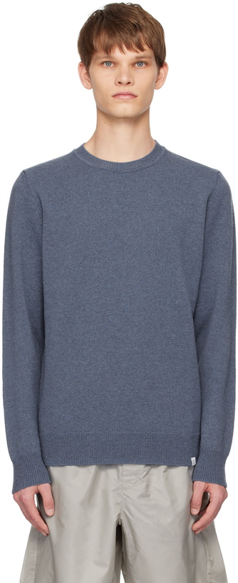 Photo: NORSE PROJECTS Blue Sigfred Sweater