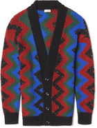 SAINT LAURENT - Sequin-Embellished Wool-Blend Jacquard Cardigan - Multi