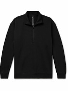 Lululemon - Steady State Cotton-Blend Jersey Half-Zip Sweatshirt - Black