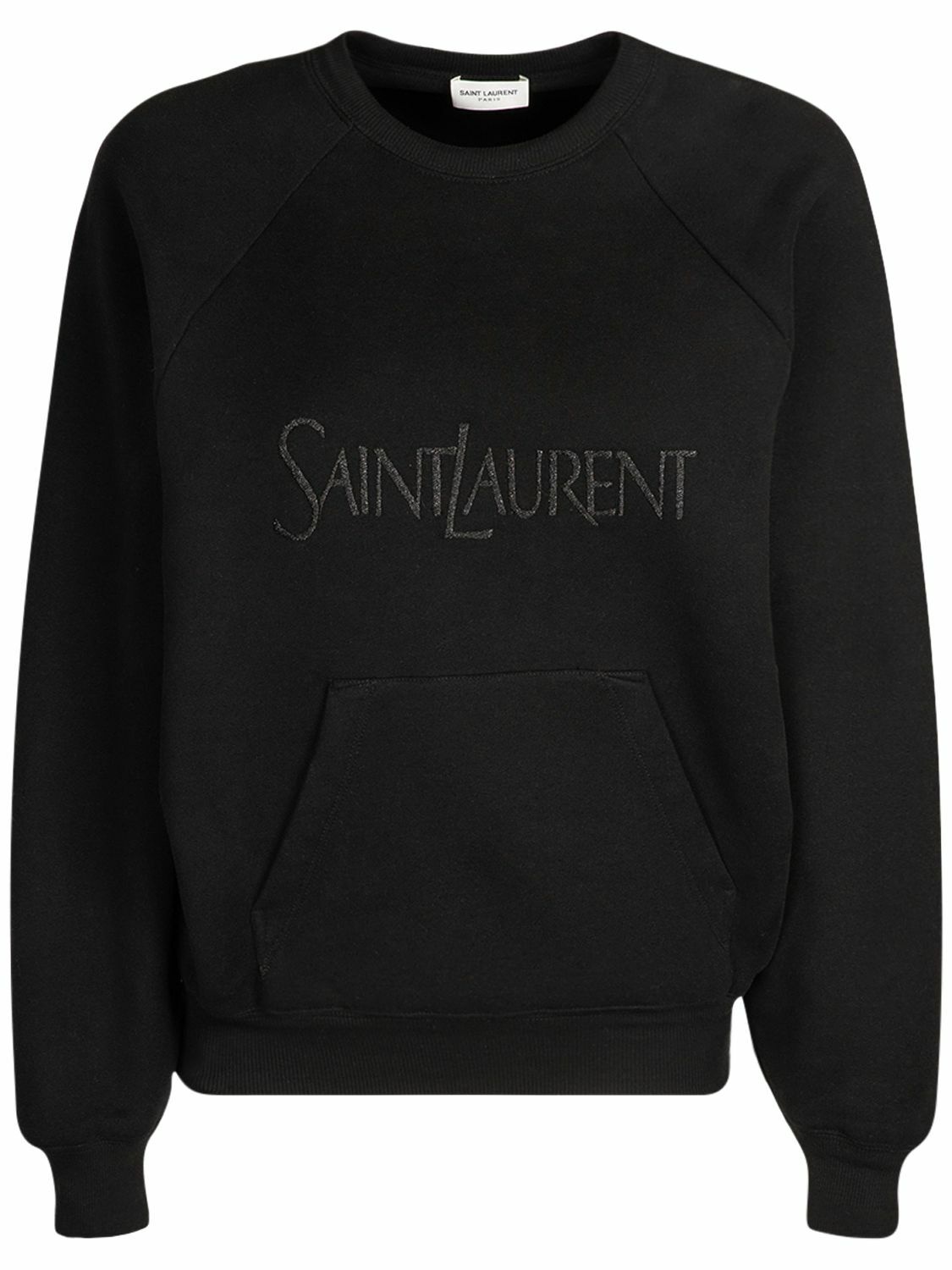 Photo: SAINT LAURENT - Embroidered Cotton Sweatshirt