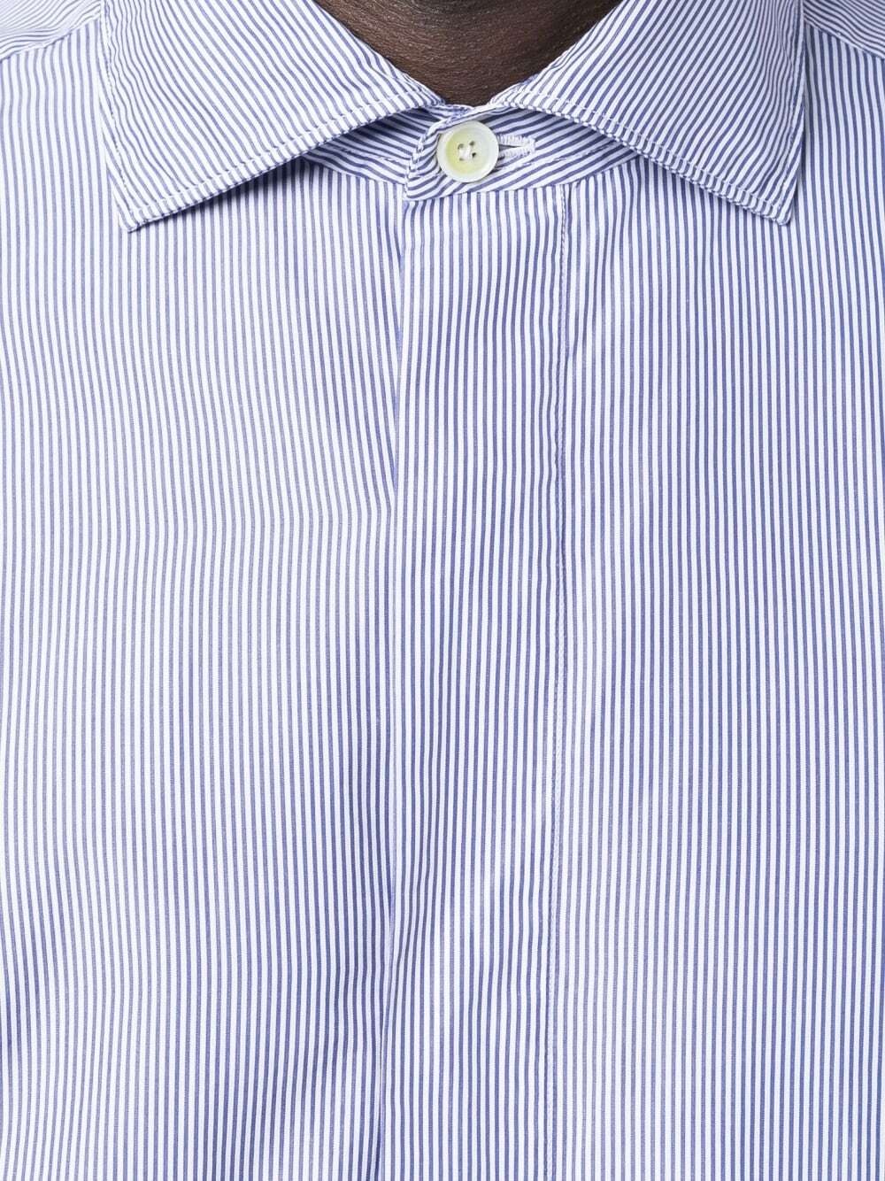 FINAMORE 1925 - Regular Fit Striped Cotton Shirt
