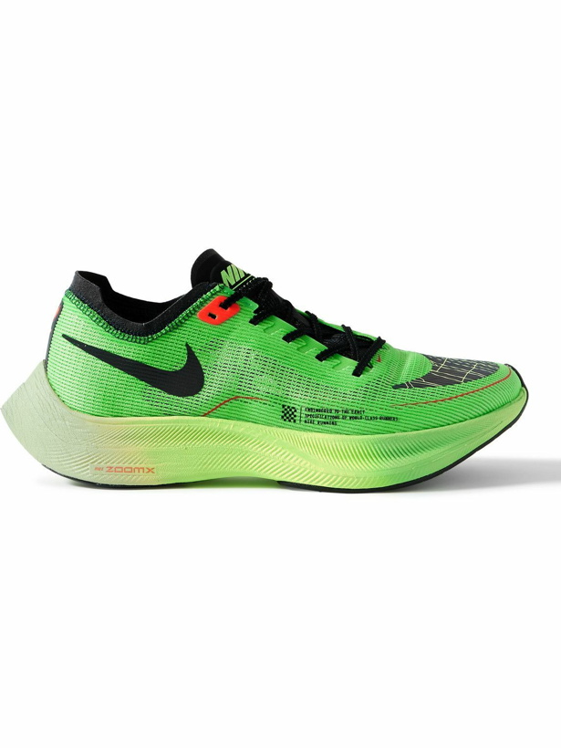 Photo: Nike Running - ZoomX Vaporfly Next% 2 Mesh Running Sneakers - Green