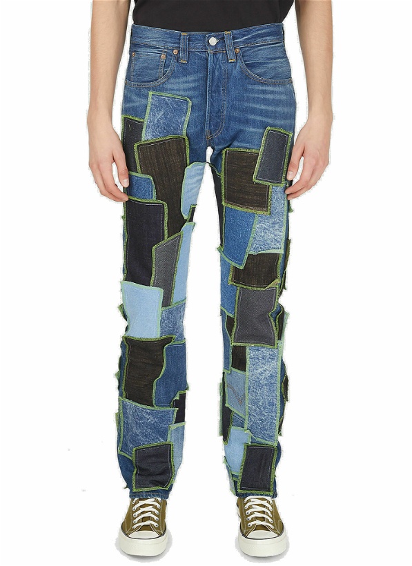 Photo: Drop 6 Patchwork Jeans in Blue
