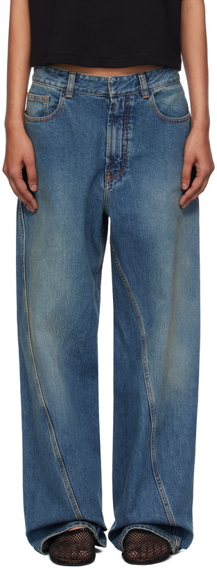 Photo: ALAÏA Blue Twisted Jeans