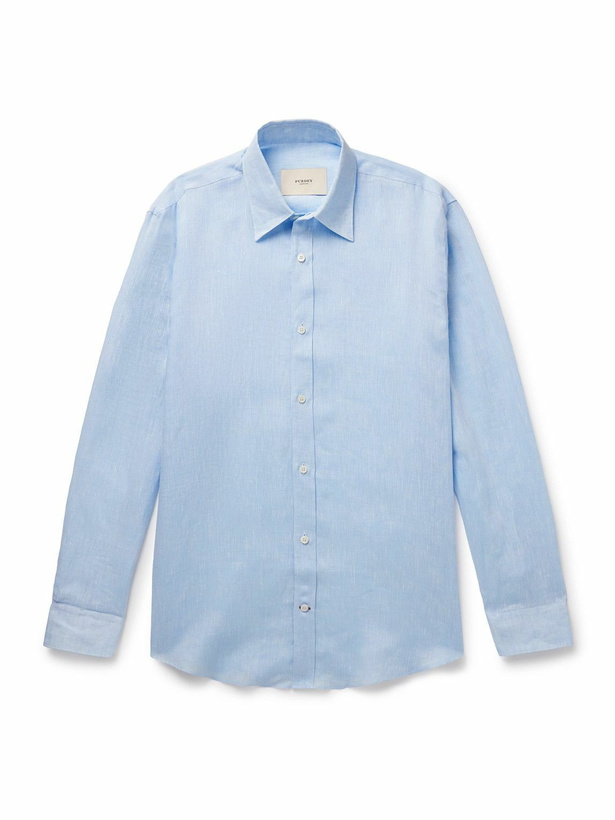 Photo: Purdey - Linen Shirt - Blue