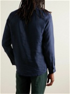 Derek Rose - Monaco 2 Linen Shirt - Blue