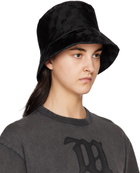 MISBHV Black Monogram Bucket Hat