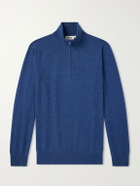 Altea - Virgin Wool Half-Zip Sweater - Blue