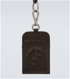 Giorgio Armani Embellished leather card holder