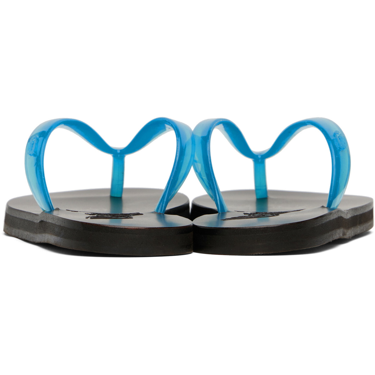 Ancient Greek Sandals Blue Saionara Jelly Flip-Flops
