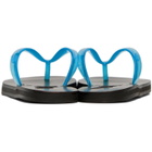Ancient Greek Sandals Blue Saionara Jelly Flip-Flops
