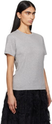 COMME des GARÇONS PLAY Gray 'Heart On Back' T-Shirt