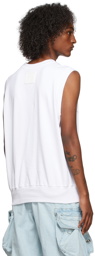 We11done White Spread Logo Print Vest