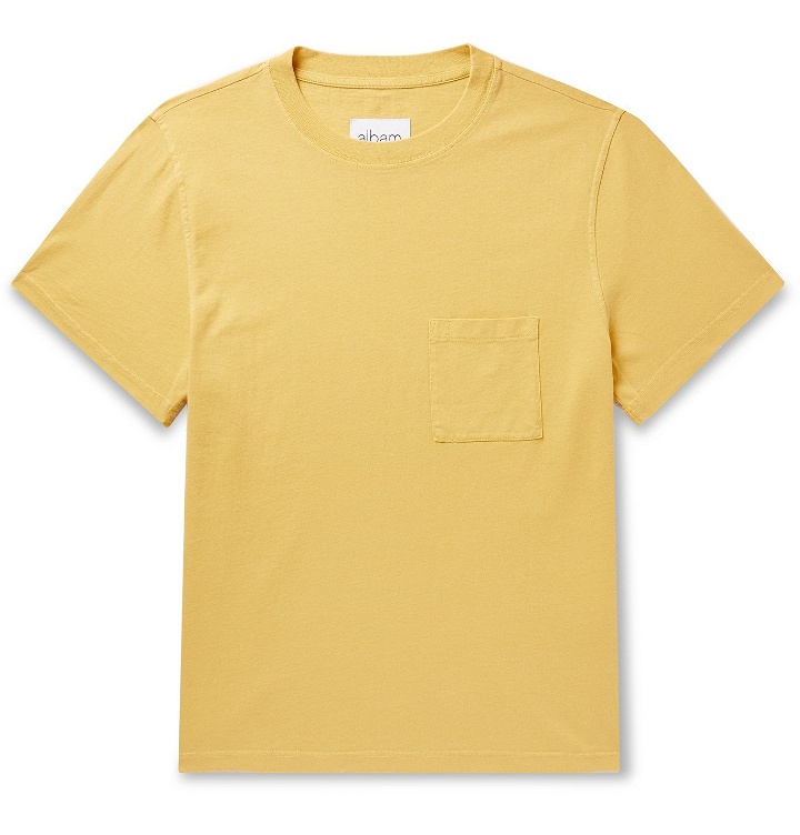 Photo: Albam - Workwear Cotton-Jersey T-Shirt - Yellow