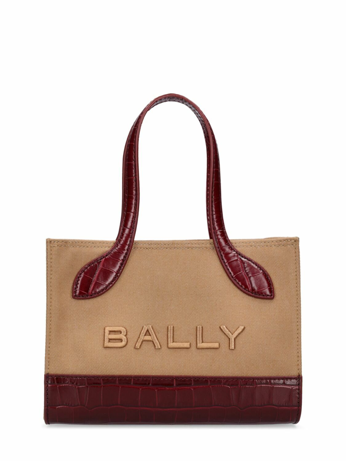 BALLY Xs Bar Keep On Leather Top Handle Bag