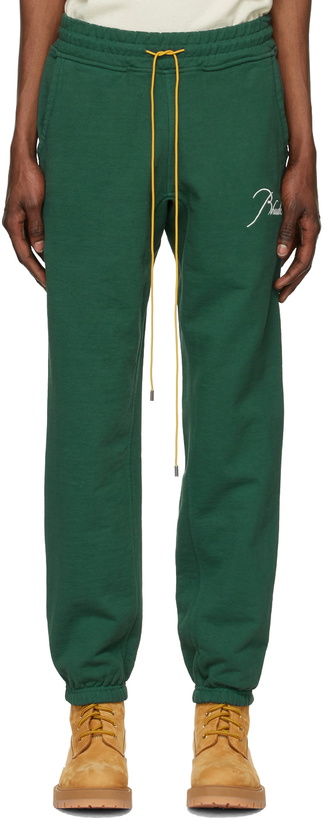 Photo: Rhude Green Terry Lounge Pants