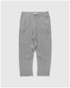 Maison Kitsune Tonal Fox Head Patch Ribbed Jog Pants Grey - Mens - Sweatpants