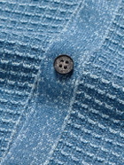 Paul Smith - Waffle-Knit Cotton and Linen-Blend Cardigan - Blue