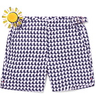 Orlebar Brown - Boys Ages 4 - 12 Russell Aruba Printed Swim Shorts - Men - Navy