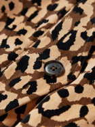 Baracuta - Wacko Maria Leopard-Print Brushed-Cotton Harrington Jacket - Brown