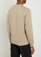 Fred Perry Logo-embroidered Cotton Sweatshirt Ecru