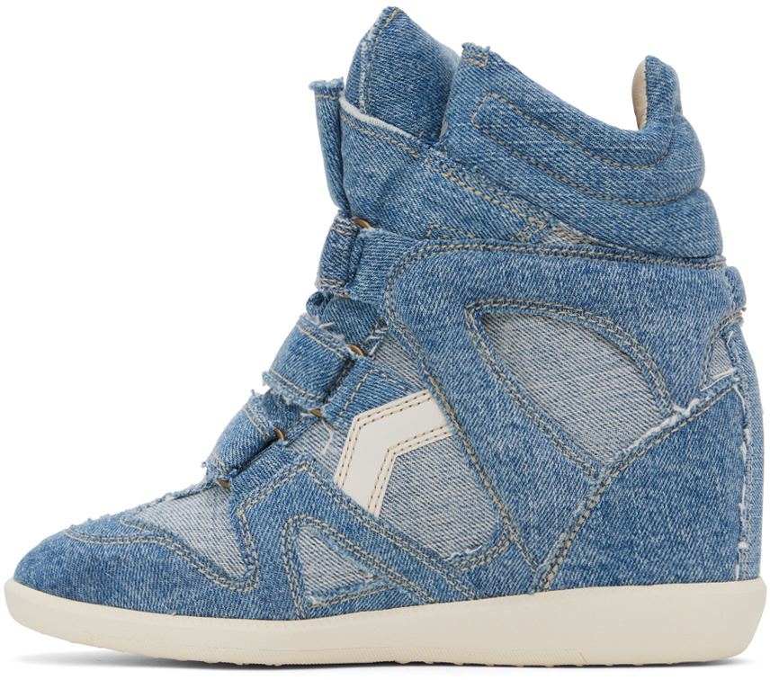 Isabel Marant Blue Bekett Denim Sneakers Isabel Marant