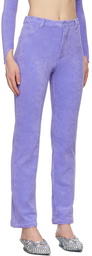 Maisie Wilen Purple Mokumentary Trousers