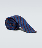 Gucci - GG striped jacquard silk tie