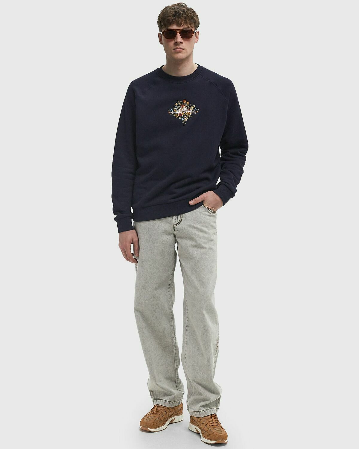 Les Deux Fiore Sweatshirt Blue Men