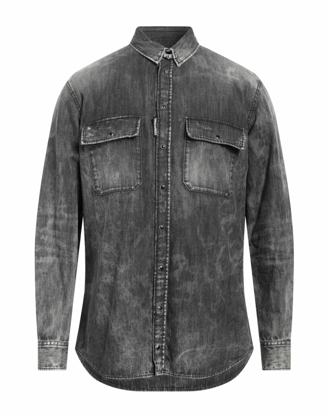 Photo: Dsquared2 Mens Denim shirt in Black