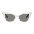 Saint Laurent White and Black SL 244 Victoire Sunglasses