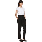 Baja East Black Rib Jersey Harem Lounge Pants